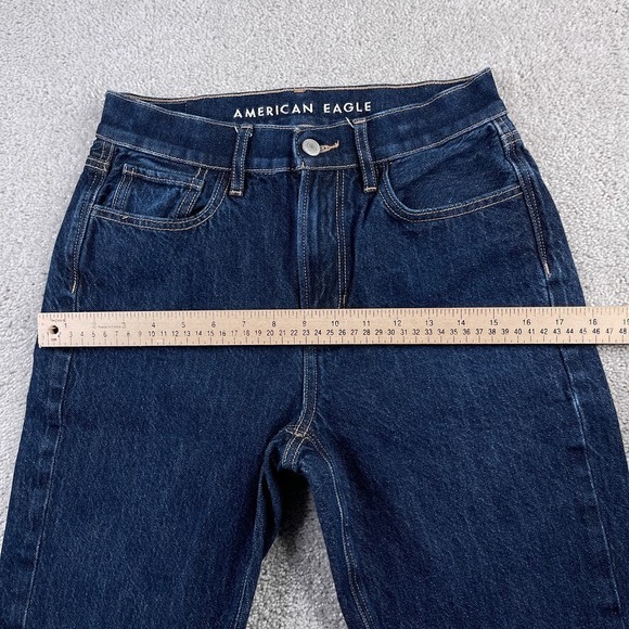 American Eagle Jeans Womens 0 Regular Blue 90s Flare High Rise Stretch Denim - Picture 5 of 14